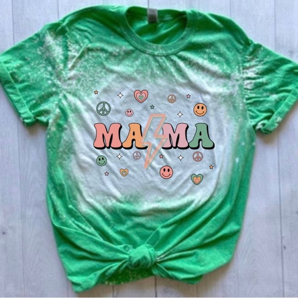 Mama Bleached Tee - Picture 1 of 1